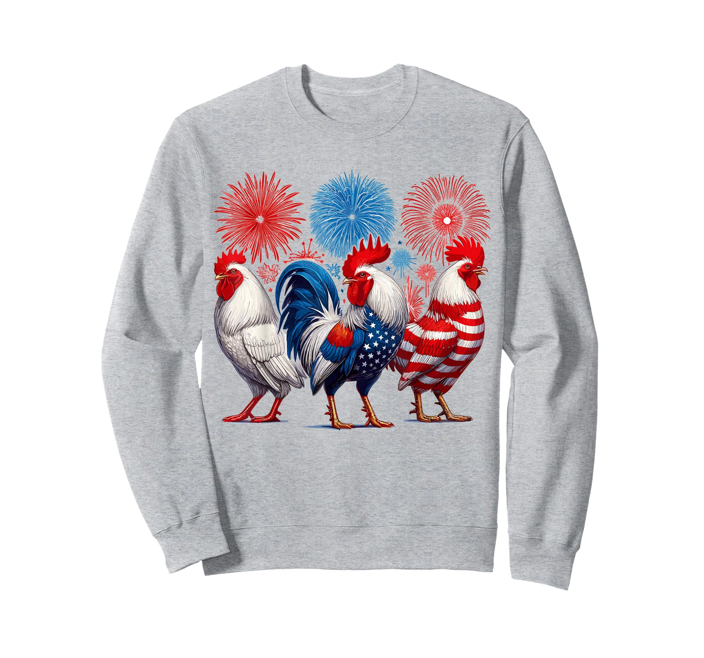 Chicken USA Flag Patriotic Chicken 4th of July T-Shirt