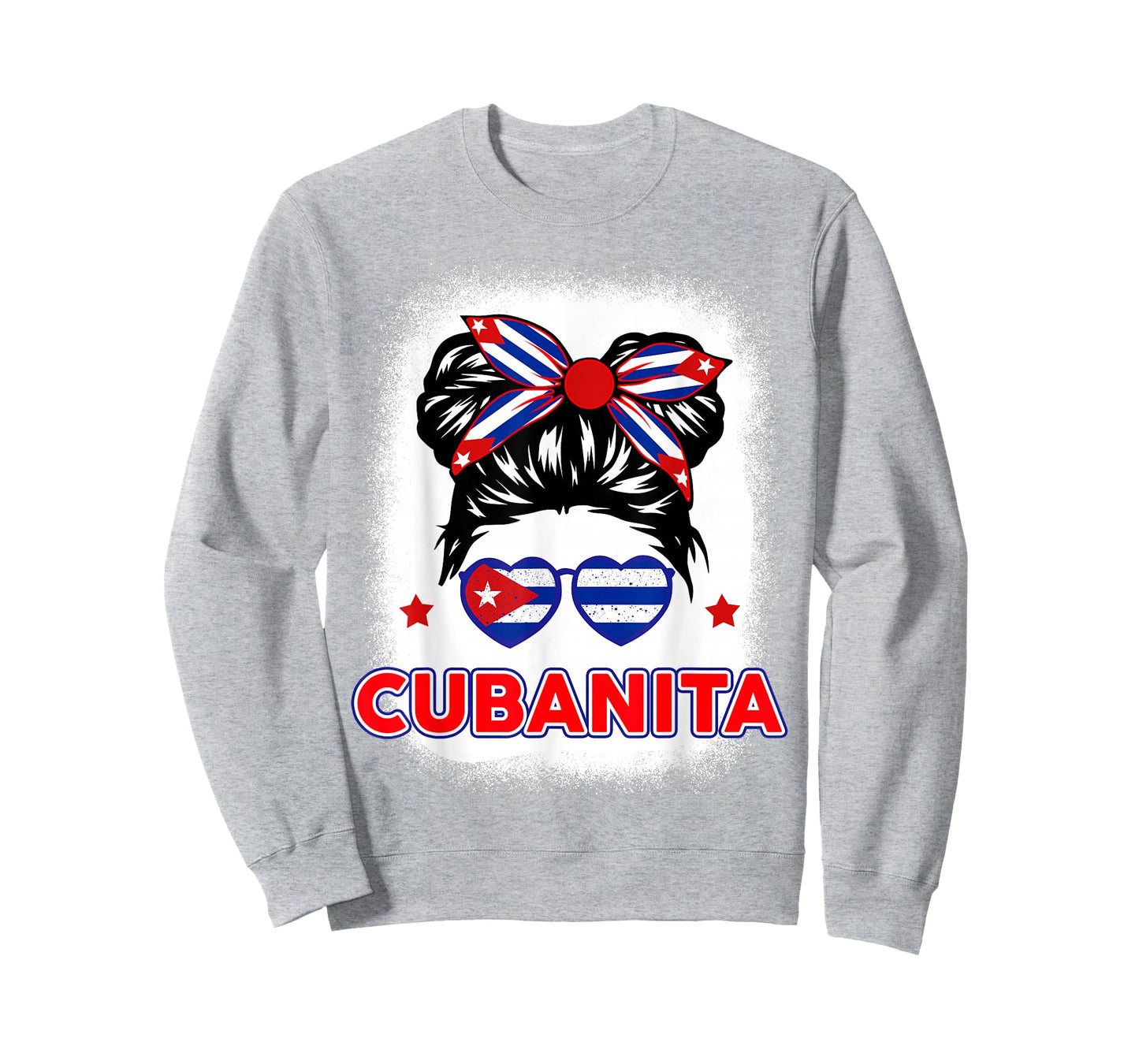 Cubanita Cuba Flag Cuban Girl Hispanic Heritage Kids Women T-Shirt