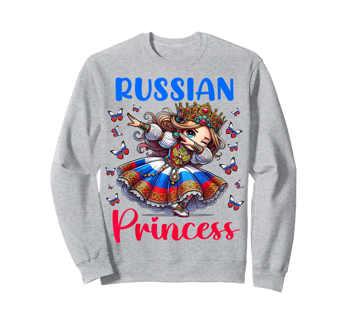 Russian Princess Dab Girl Flag Dress Heritage for Kids T-Shirt