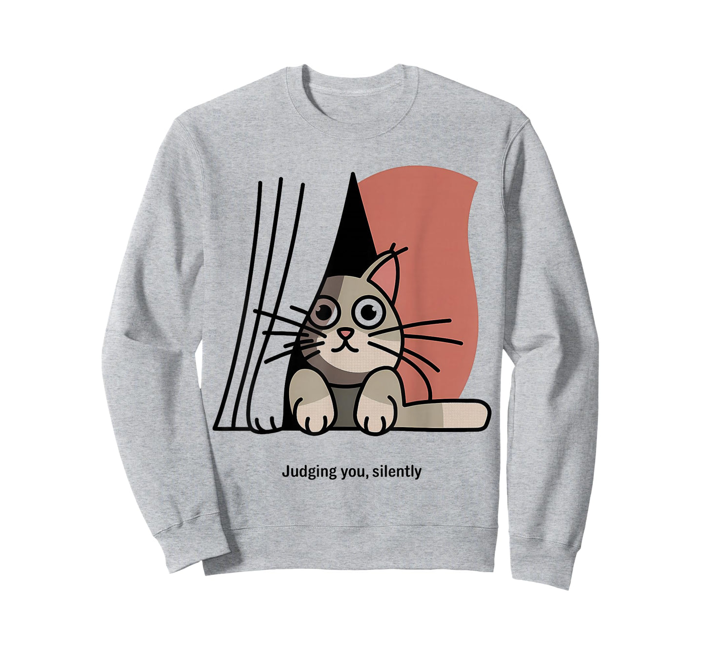 Funny Cat Judging Silently Humor T-Shirt