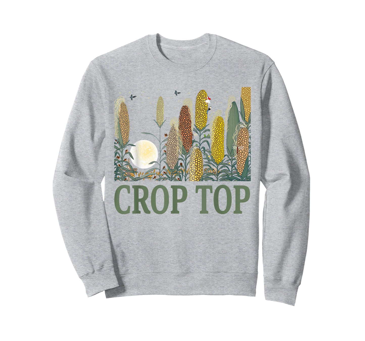 Crop Top Corn Farm Life Midwest Sarcasm T-Shirt