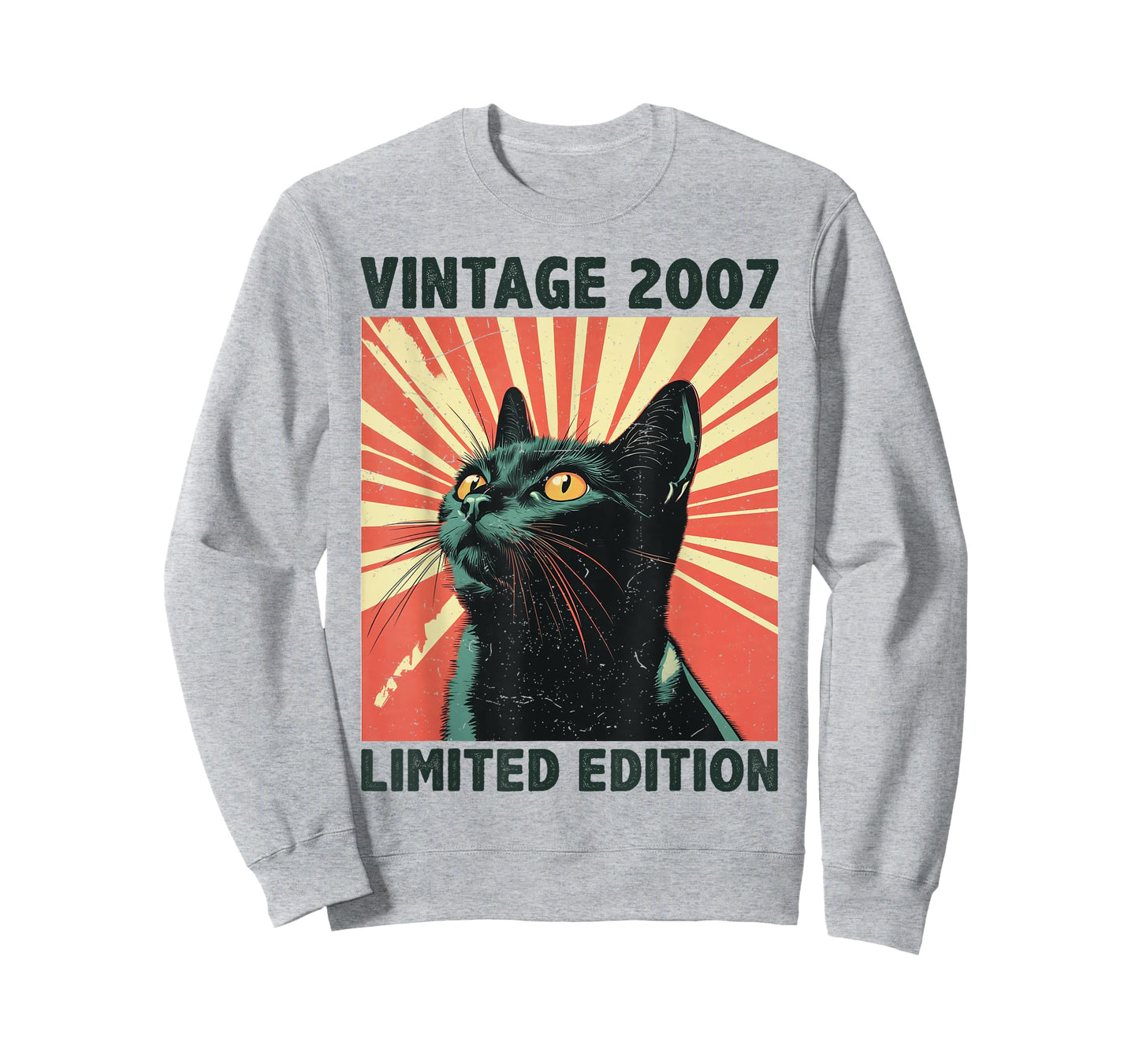 18 Years Old Gift Vintage 2007 Cat Lover 18th Birthday Retro T-Shirt for Men Women Kids