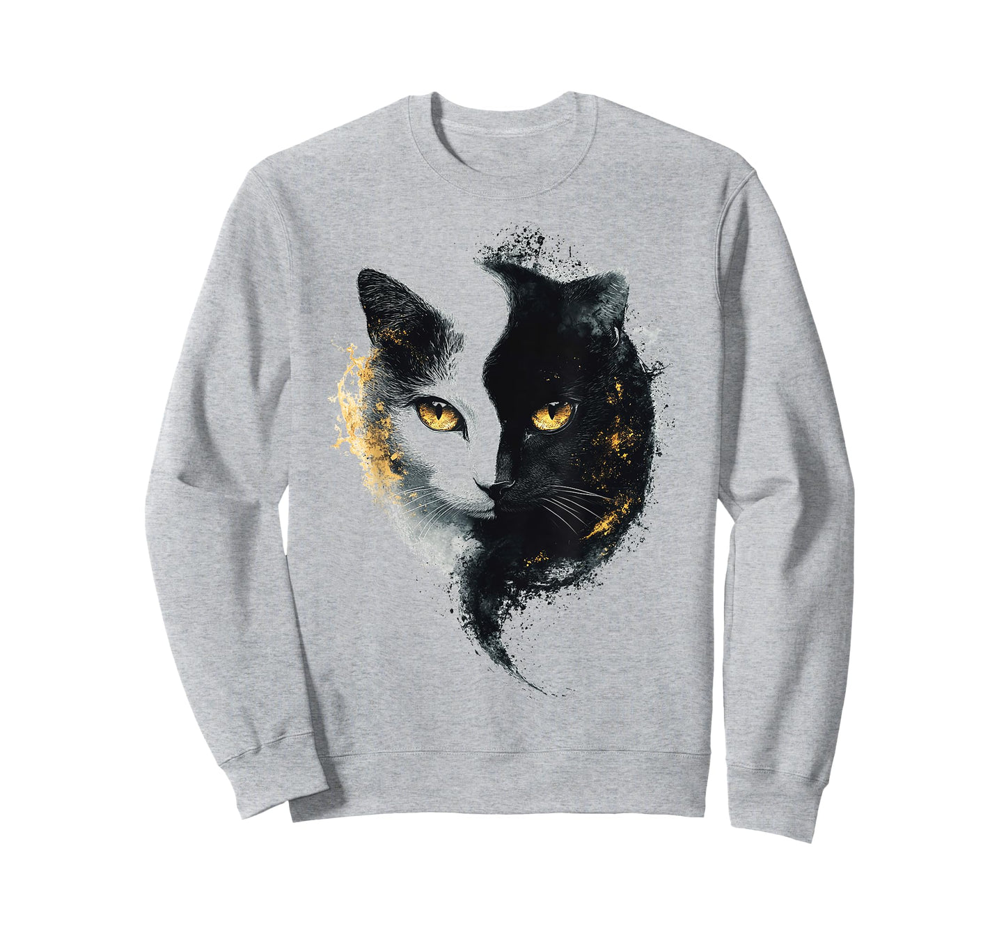 Cat Abstract Portrait Animal Lover Illustration Graphic Cat T-Shirt
