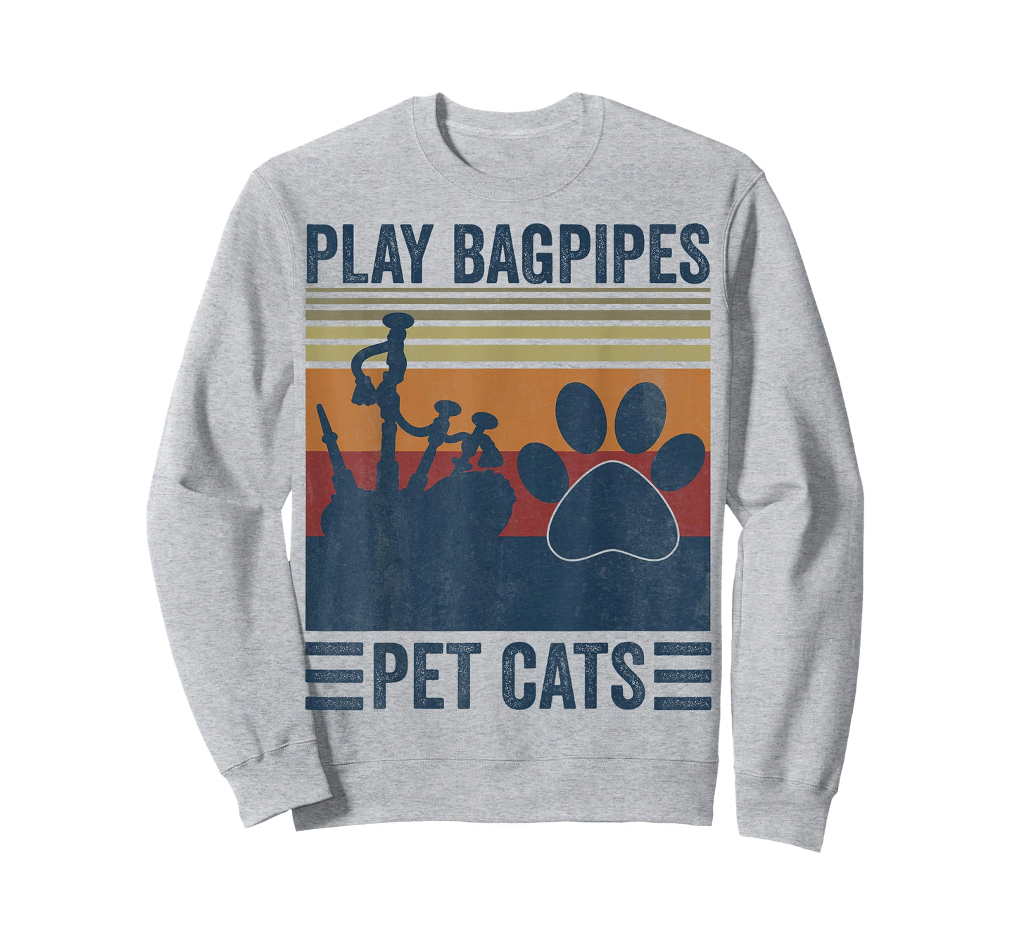 Funny Cat lover and Bagpipe Player - Pet Cats Play Bagpipes T-Shirt