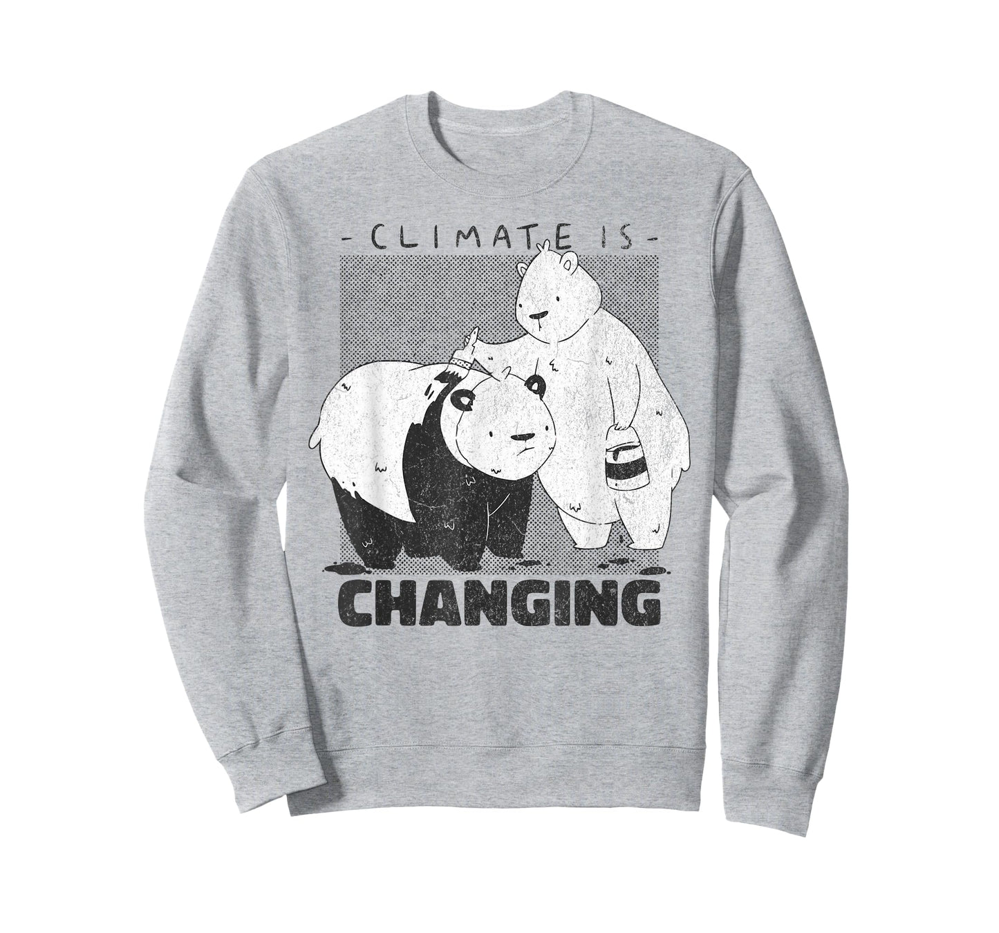 Climate is changing Bear panda Earth Lover Climate Change T-Shirt