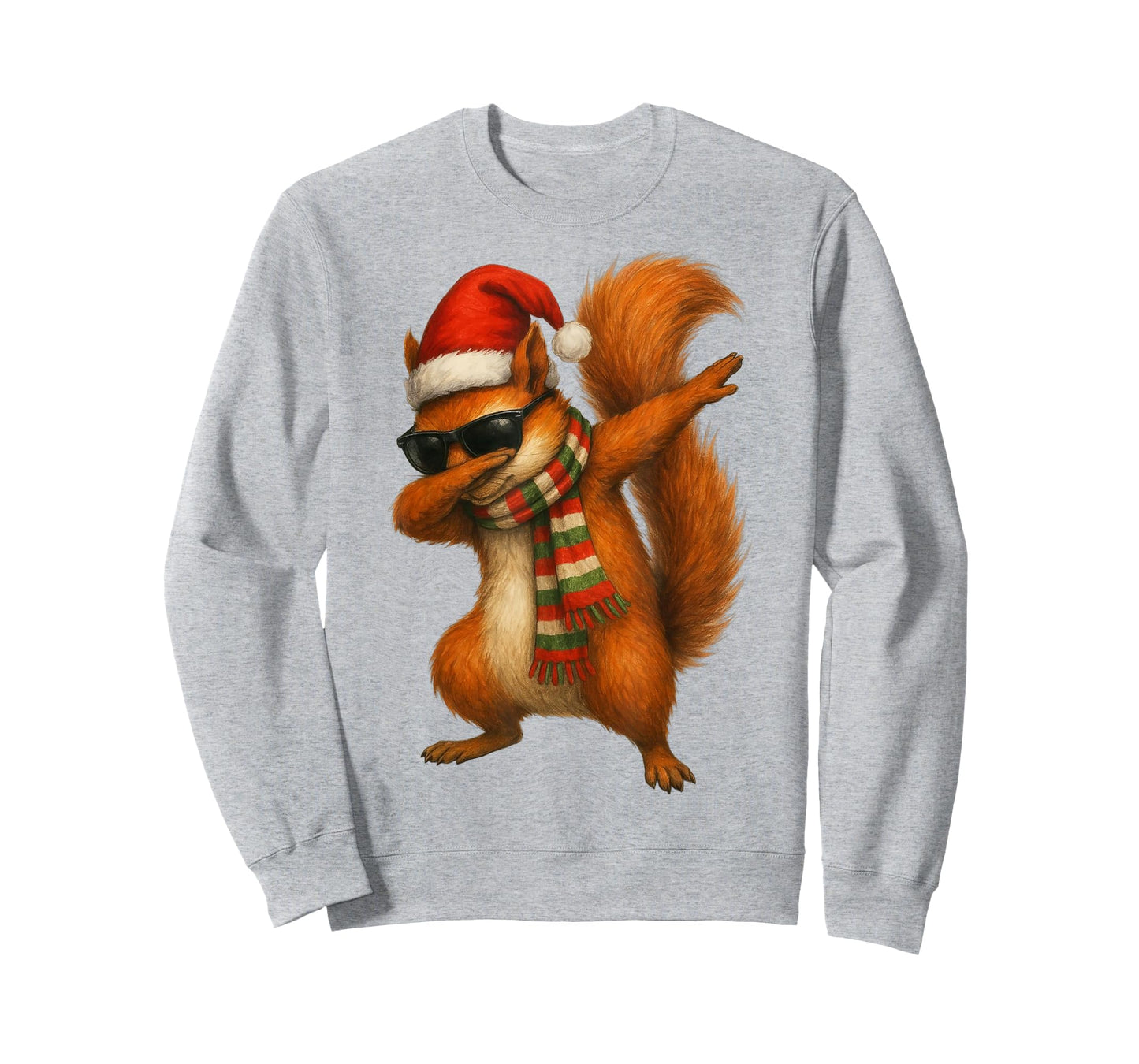 Squirrels Christmas Dabbing Funny Squirrel Lover T-Shirt