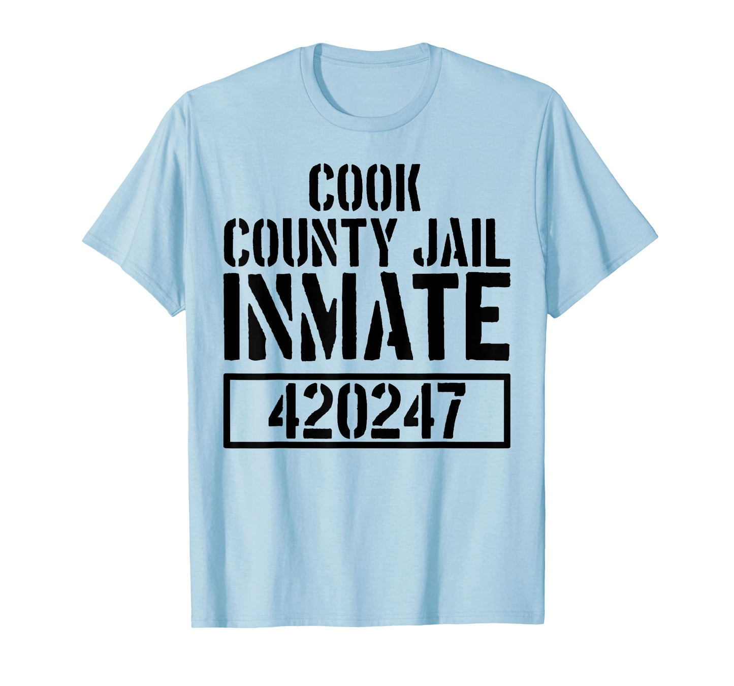 Cook County Jail Inmate T Shirt - Prison Halloween Costume T-Shirt
