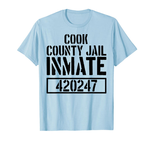 Cook County Jail Inmate T Shirt - Prison Halloween Costume T-Shirt