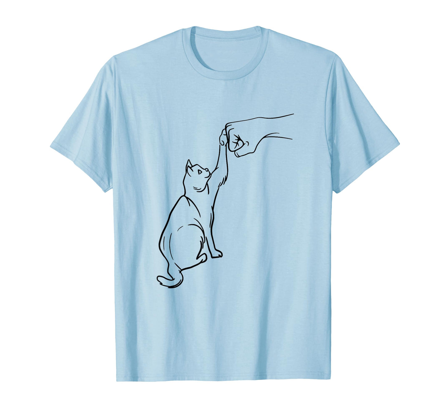 Funny Cat Best Friend Fist Bump Cat Lover T-Shirt