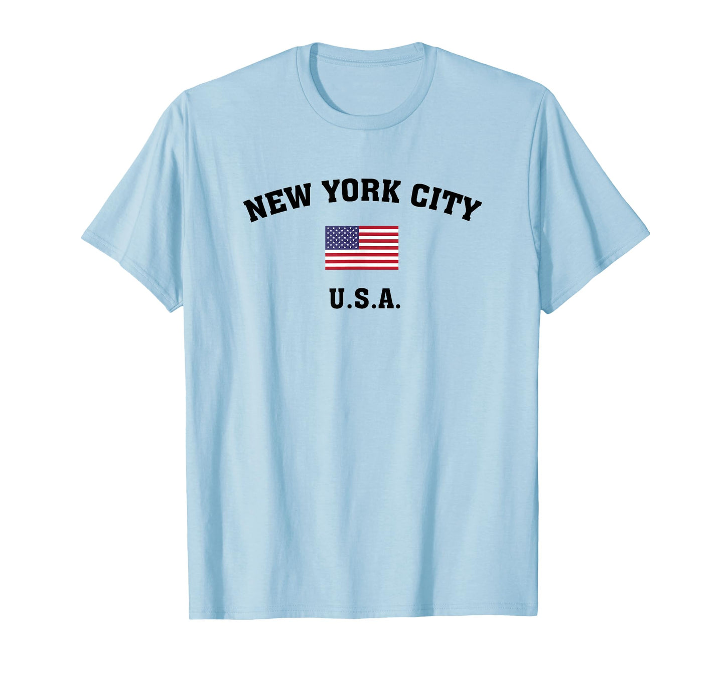 New York City USA with American Flag T Shirt T-Shirt