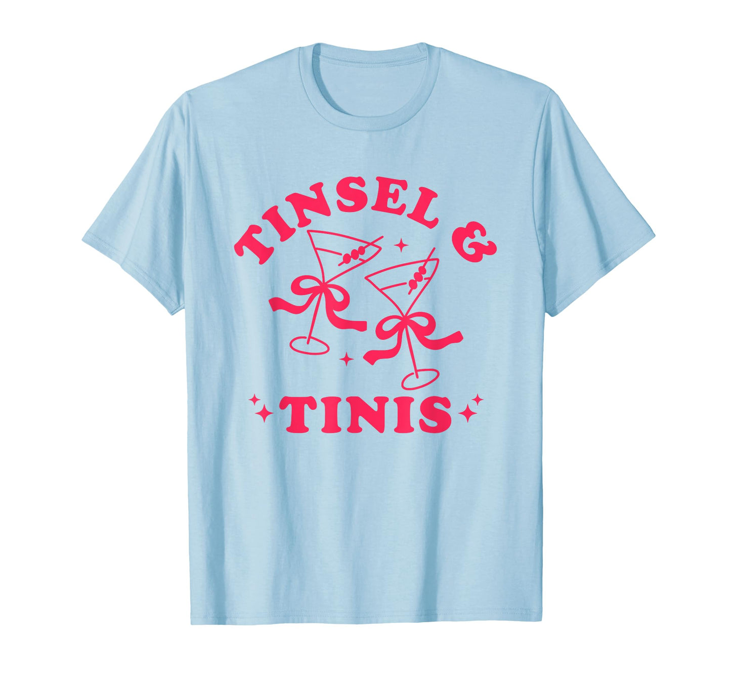Christmas Dirty Martini Tinsel and Tinis Holiday Cocktail T-Shirt
