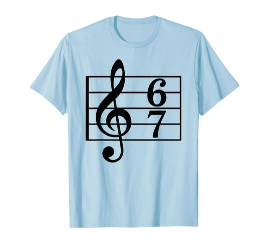 67 Music Meme Slang Six Seven Music Teacher Funny Musician T-Shirt