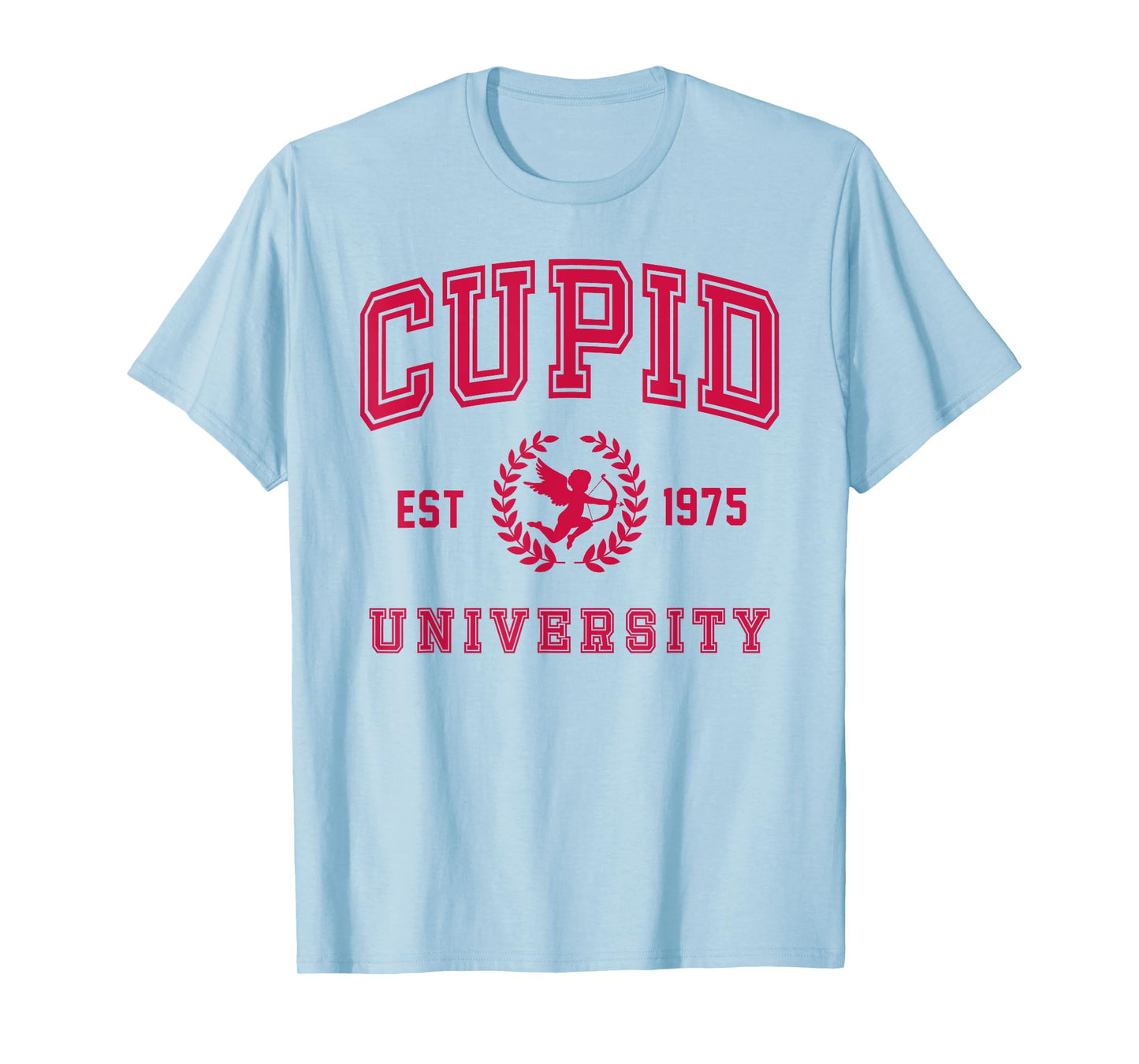 Cupid University Cute Cherub Valentines Day Crest T-Shirt