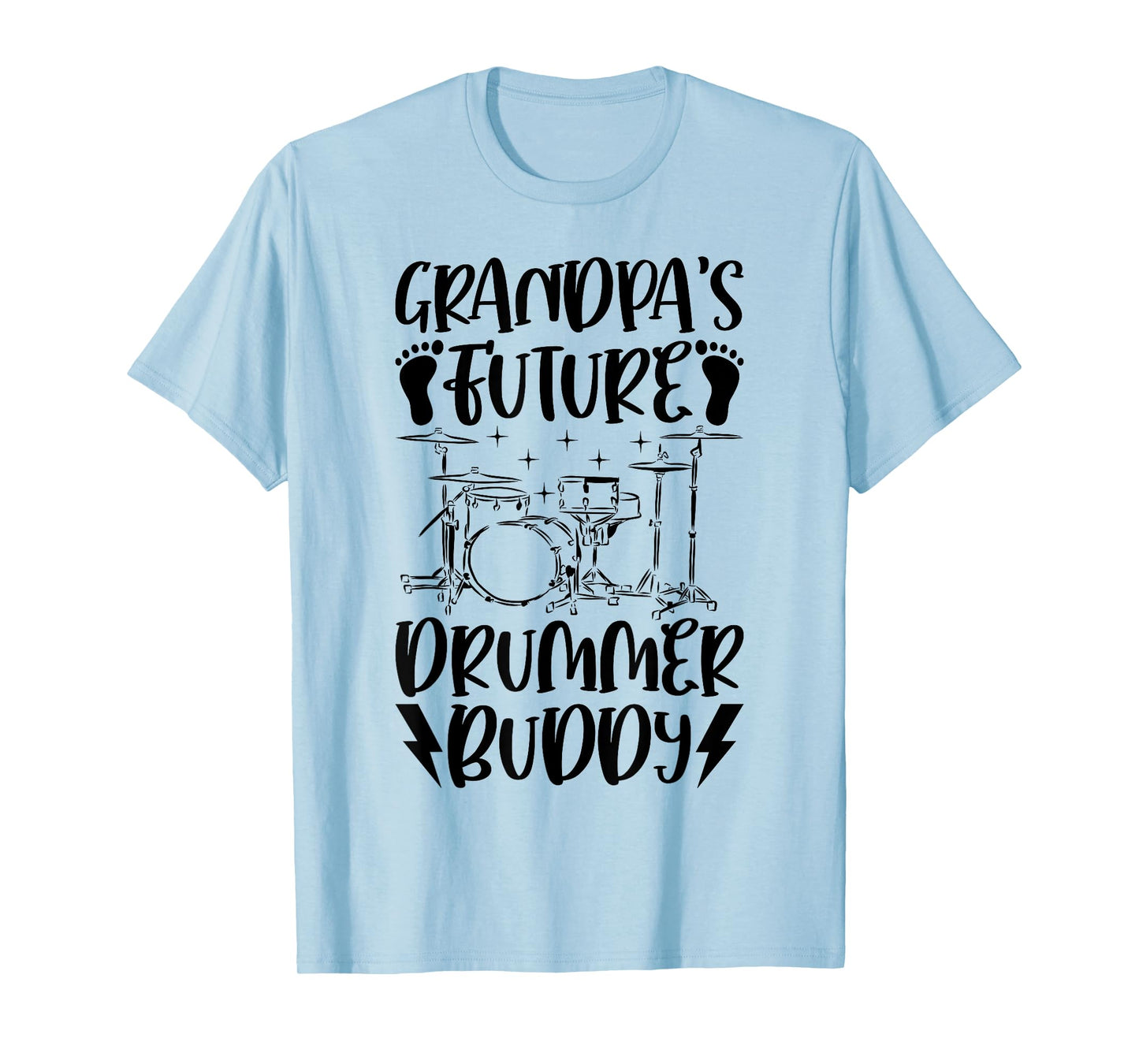Grandpa's Future Drummer Buddy - Drum Player Drummer Baby T-Shirt
