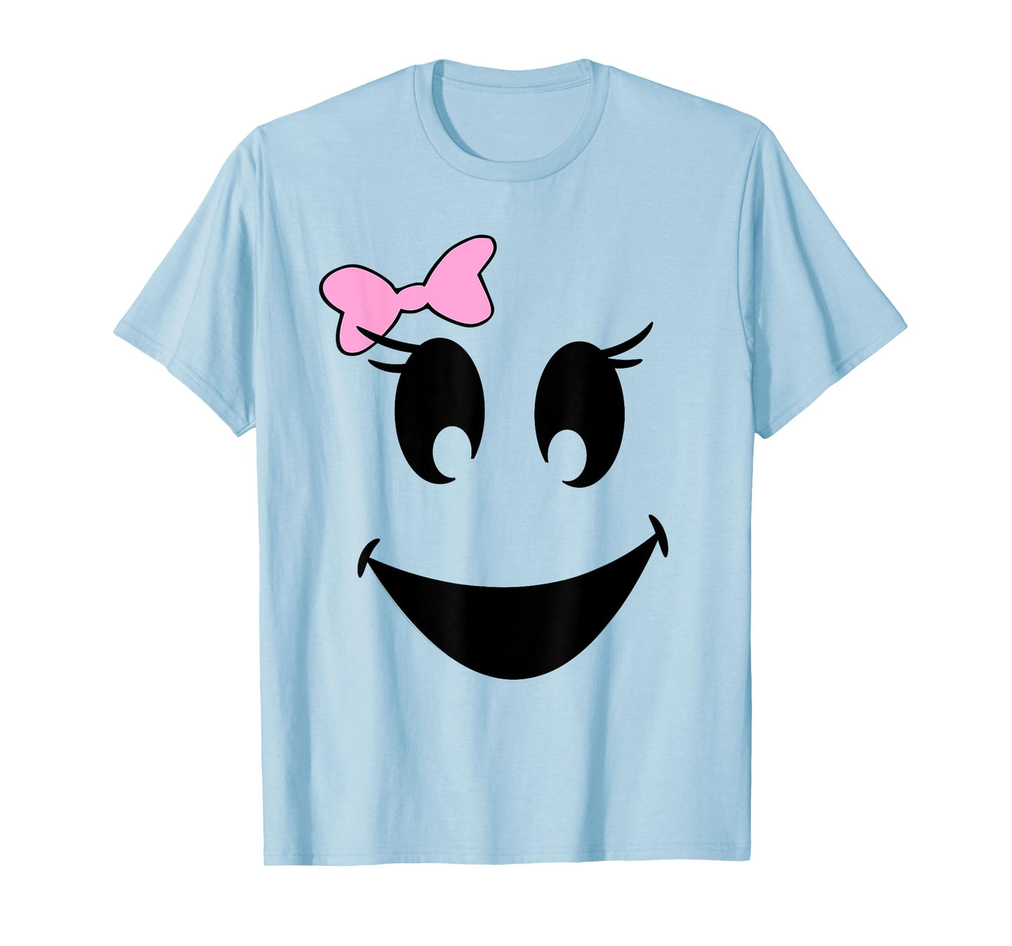 Cute Girl Ghost With Bow Ghoul Face Halloween T Shirt