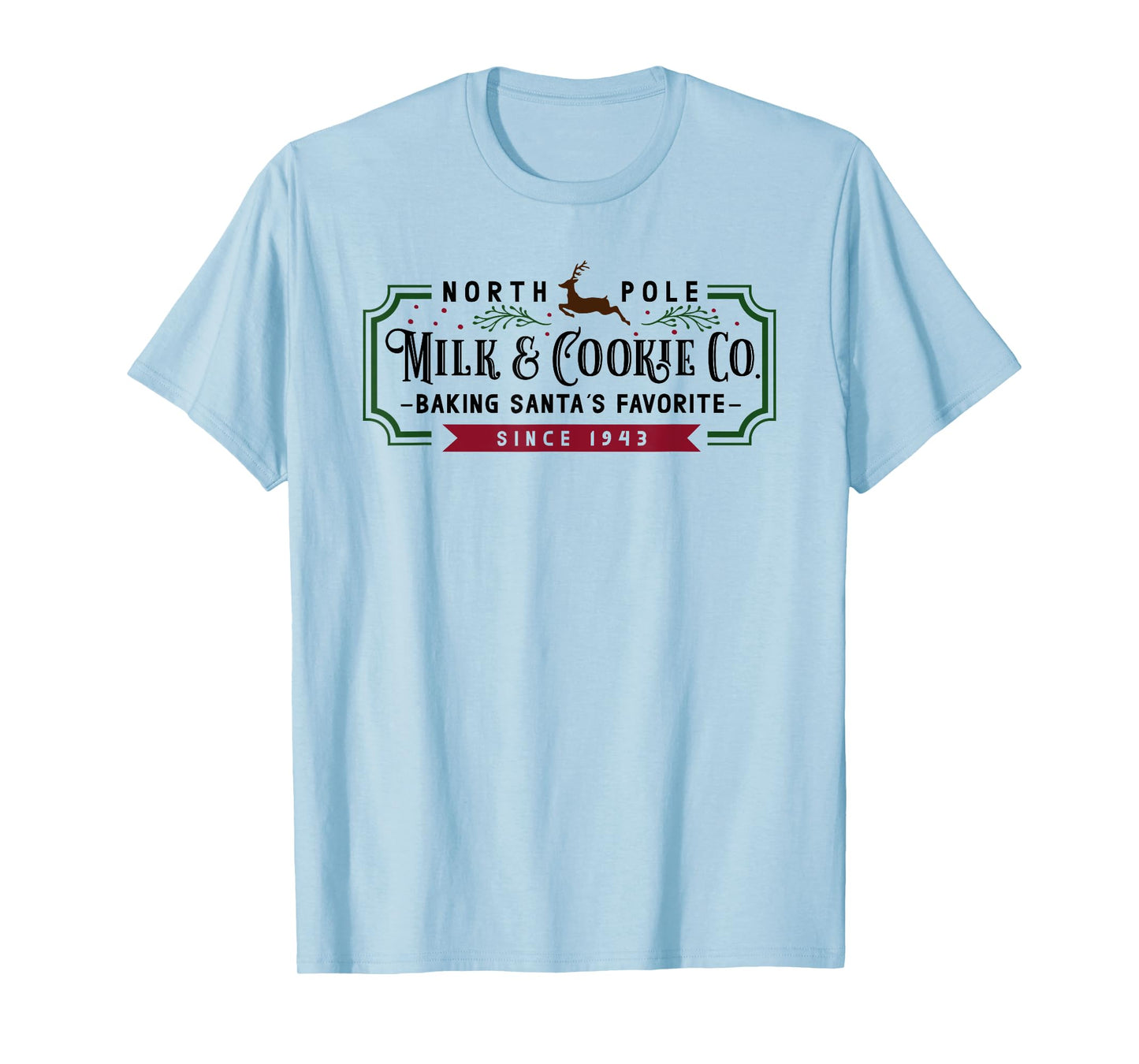 Christmas North Pole Milk and Cookie Co T-Shirt