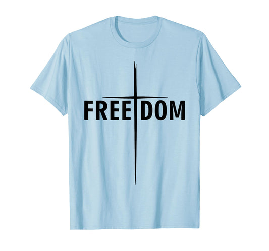 White Freedom Cross Shirt Cross Freedom T-Shirt
