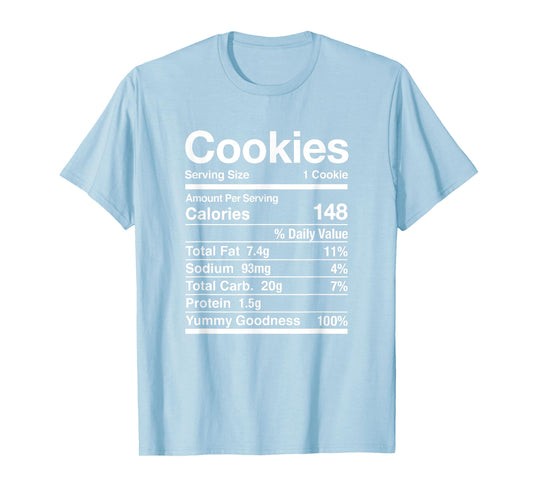 Cookie Nutrition Facts Thanksgiving Matching T-Shirt