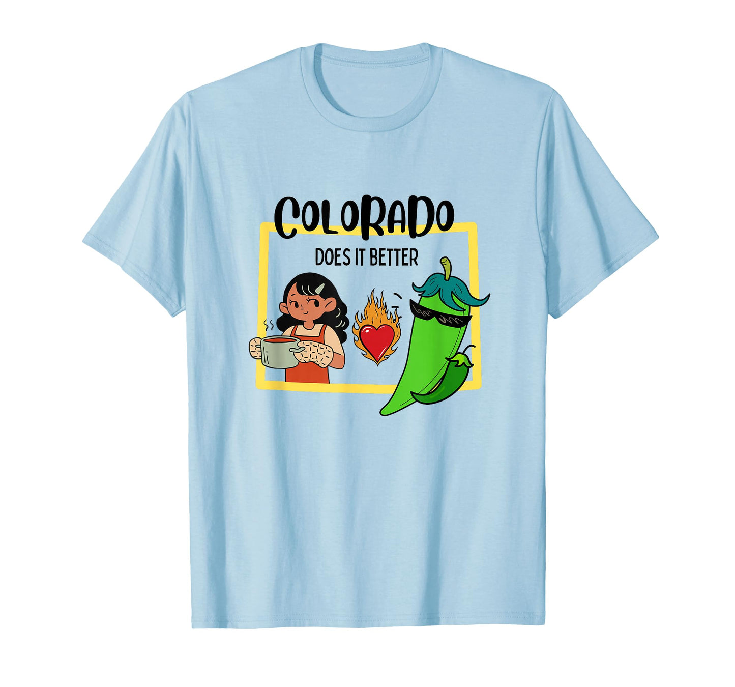 Colorado Green Chili Festival Cookoff, Pueblo Colorado T-Shirt