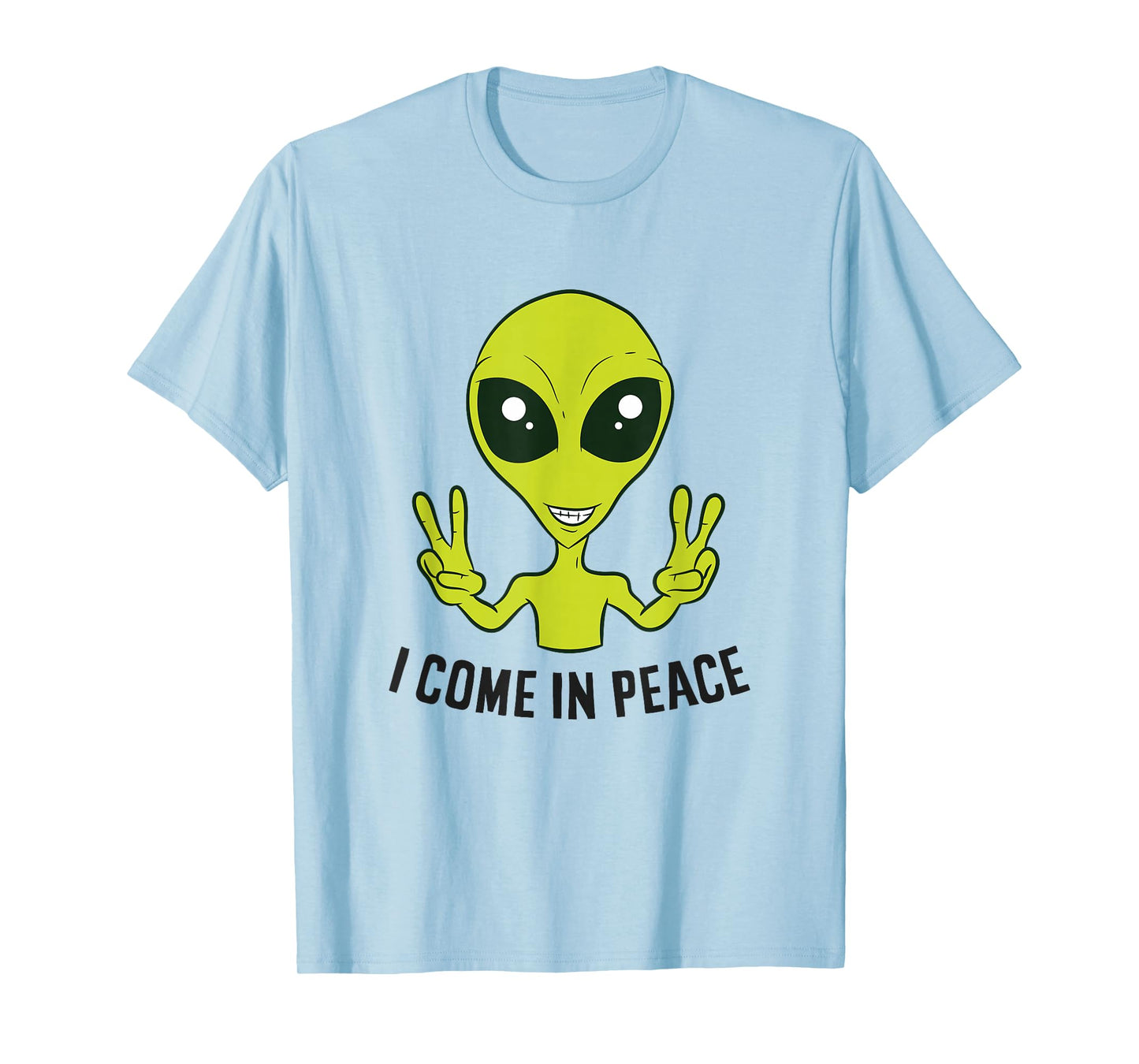 Funny Alien Ufo Space Rave EDM Music I Come In Peace T-Shirt