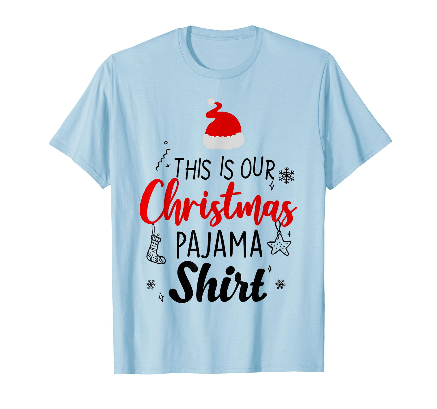 Christmas Crew Funny Matching Squad Pajamas Xmas Group T-Shirt
