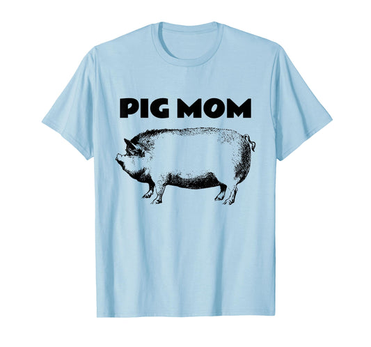 Cute Pot Belly Pig Shirt-PIG MOM Pig Lovers T Shirt T-Shirt