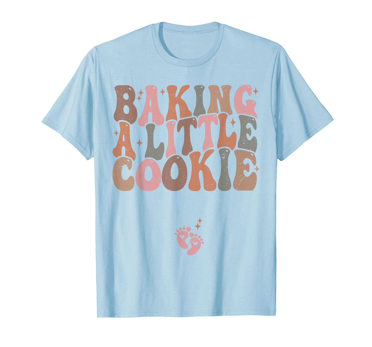 Baking a Little Cookie Christmas Pregnancy Announcement T-Shirt