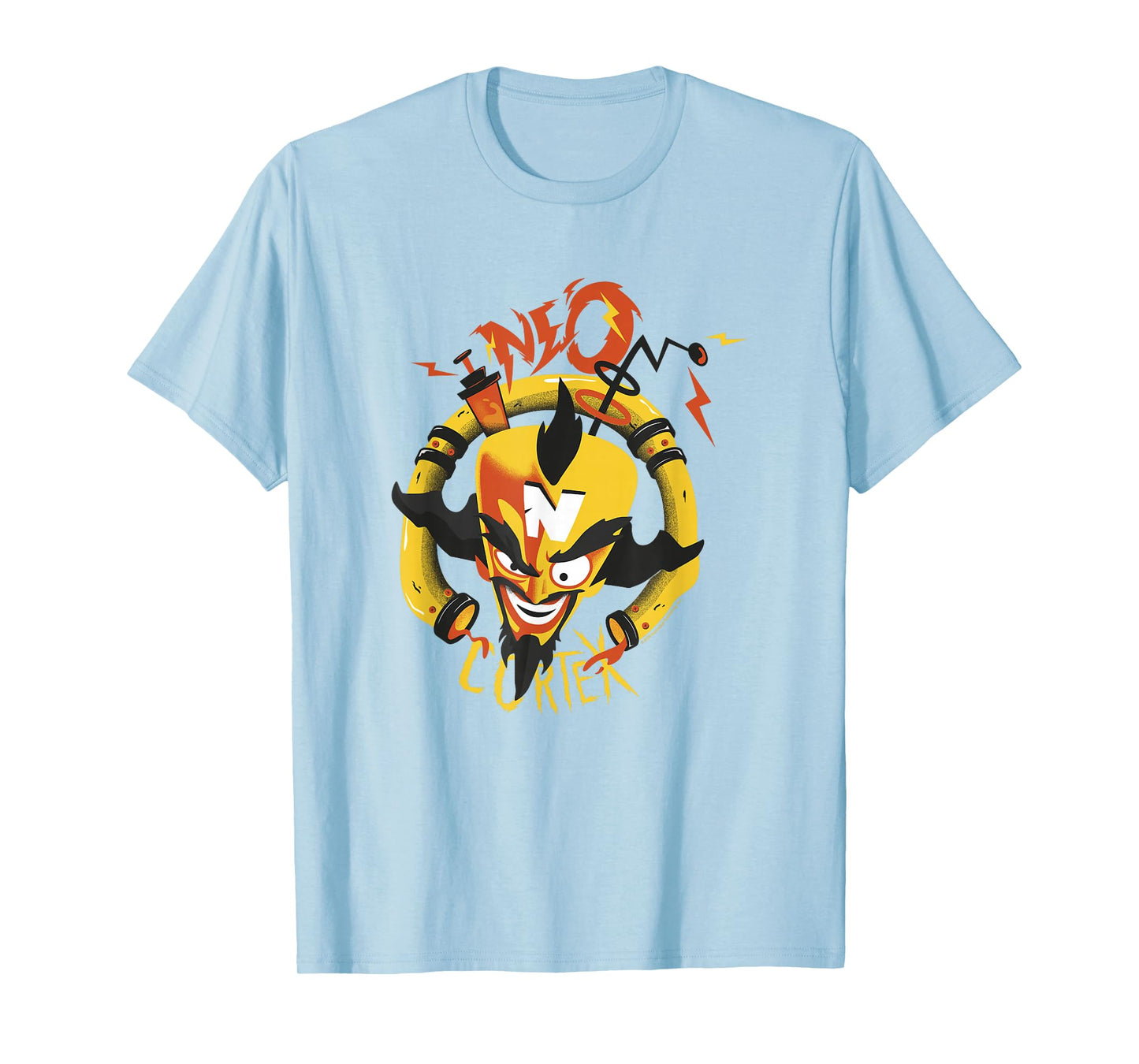 Crash Team Rumble Dr. Neo Cortex Evil Scientist Big Face T-Shirt