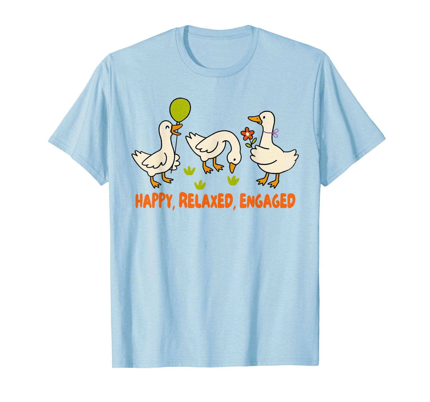 ABA Squad Behavior Analyst Silly Goose Happy Relaxed Engaged T-Shirt
