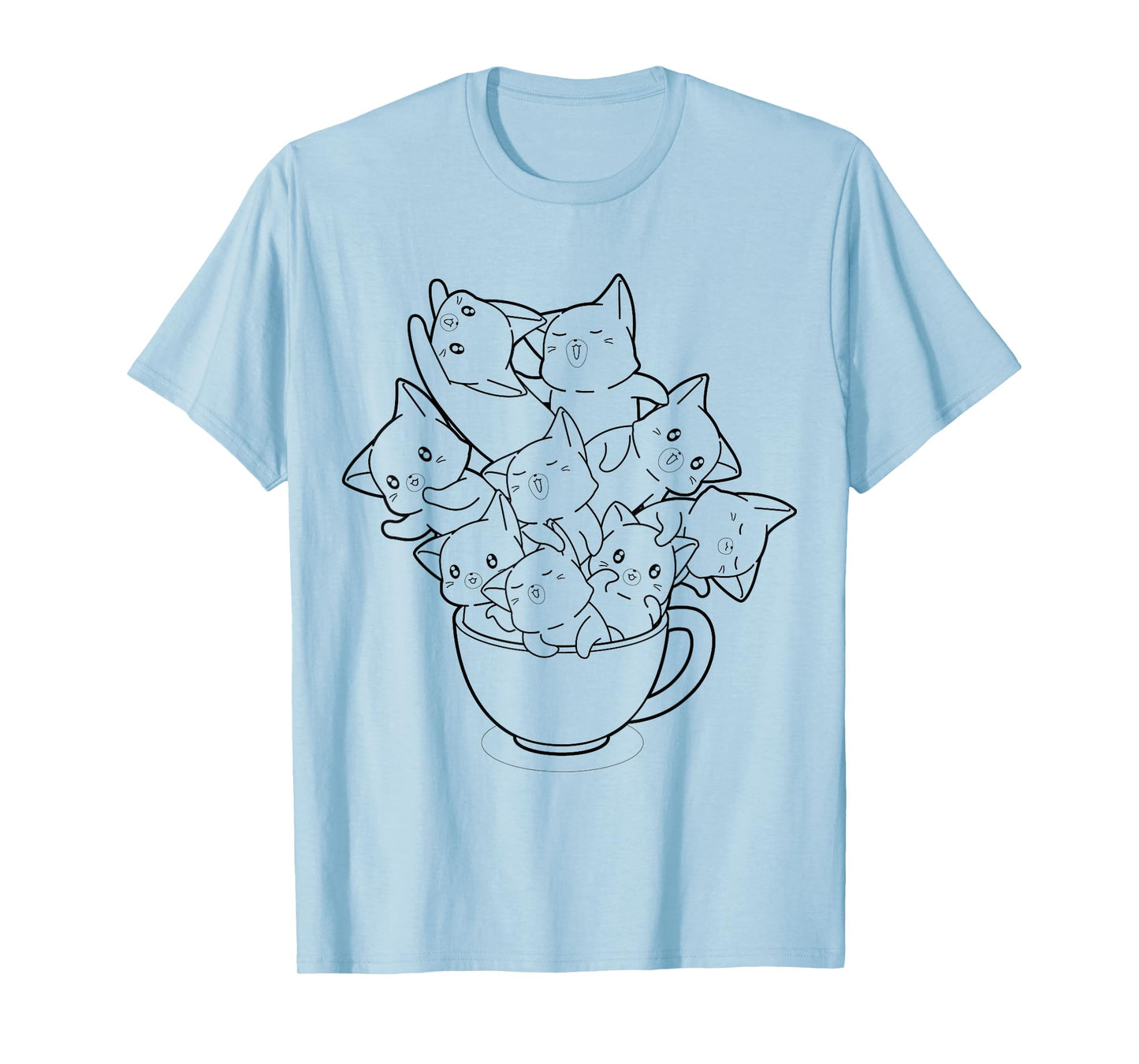 Cute cats to paint and color in for children T-Shirt