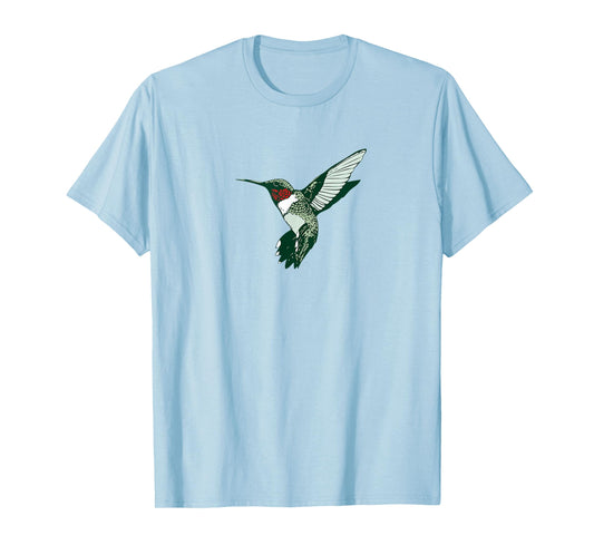 Cool Migrating Birds Ruby-throated Hummingbird T-Shirt