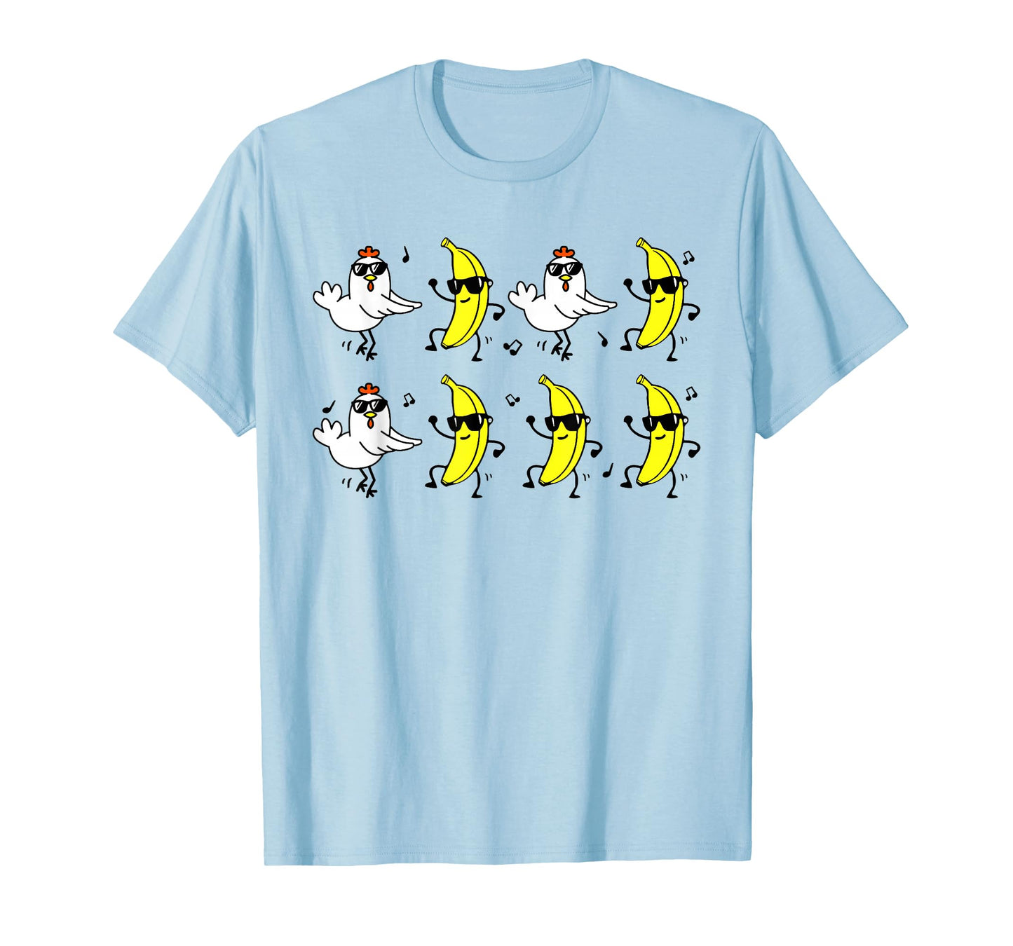 Funny Chicken Banana for Men Women Teens Kids T-Shirt