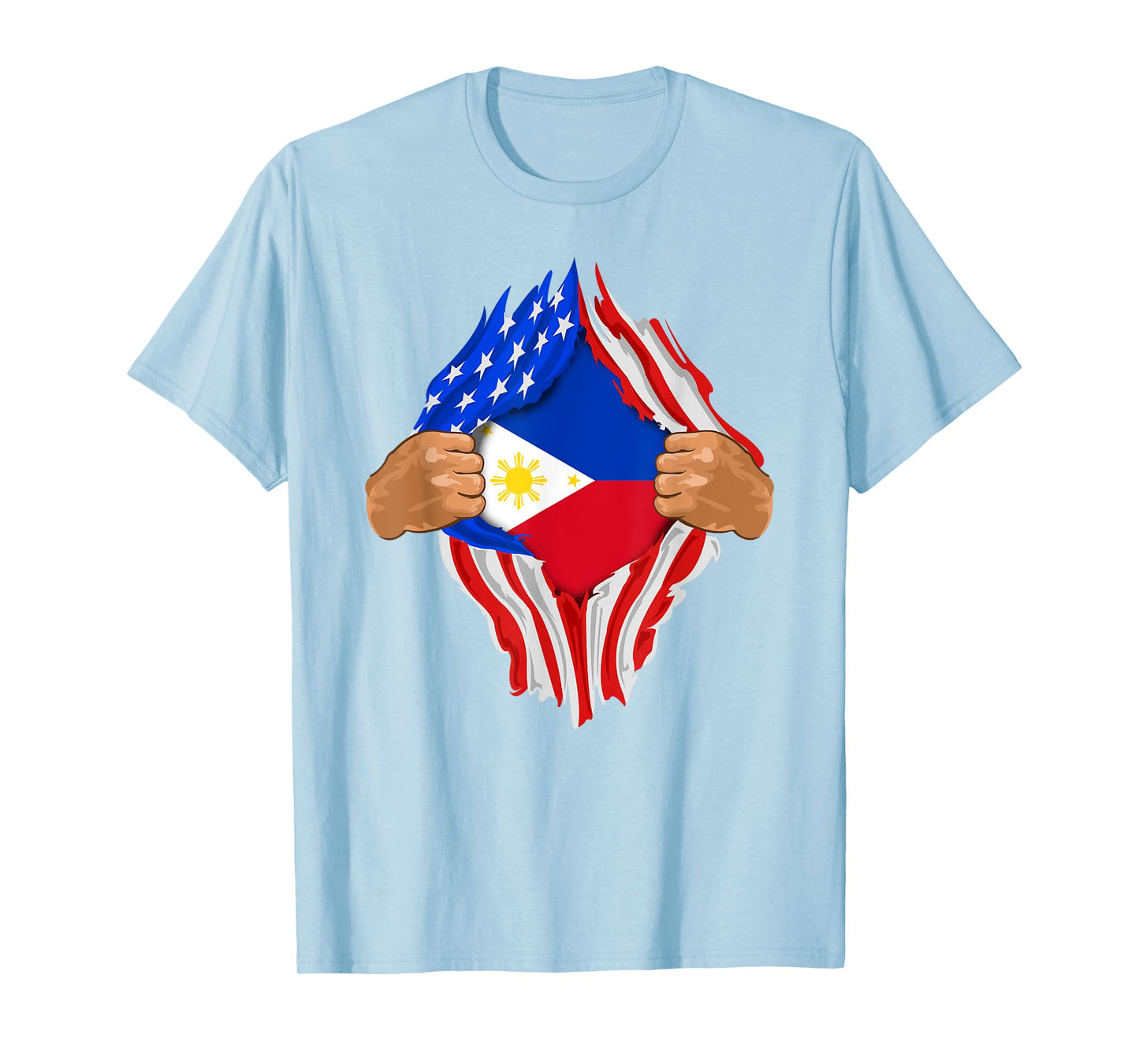 Filipino Blood Inside Me T-Shirt | The Philippines Flag Gift