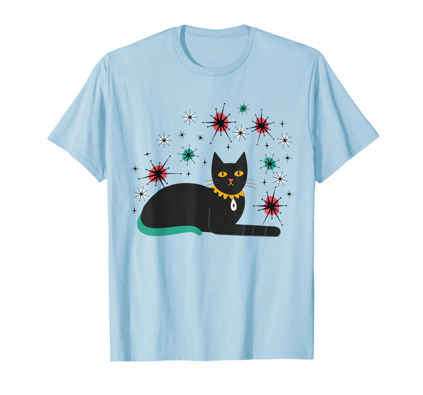 Retro Cat Midcentury Atomic Age 1950s Mid Century T-Shirt