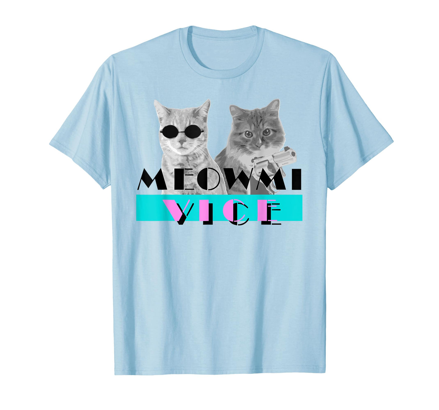 Kitten Meowmi Vice 80s Miami Funny Cat Lover T-Shirt