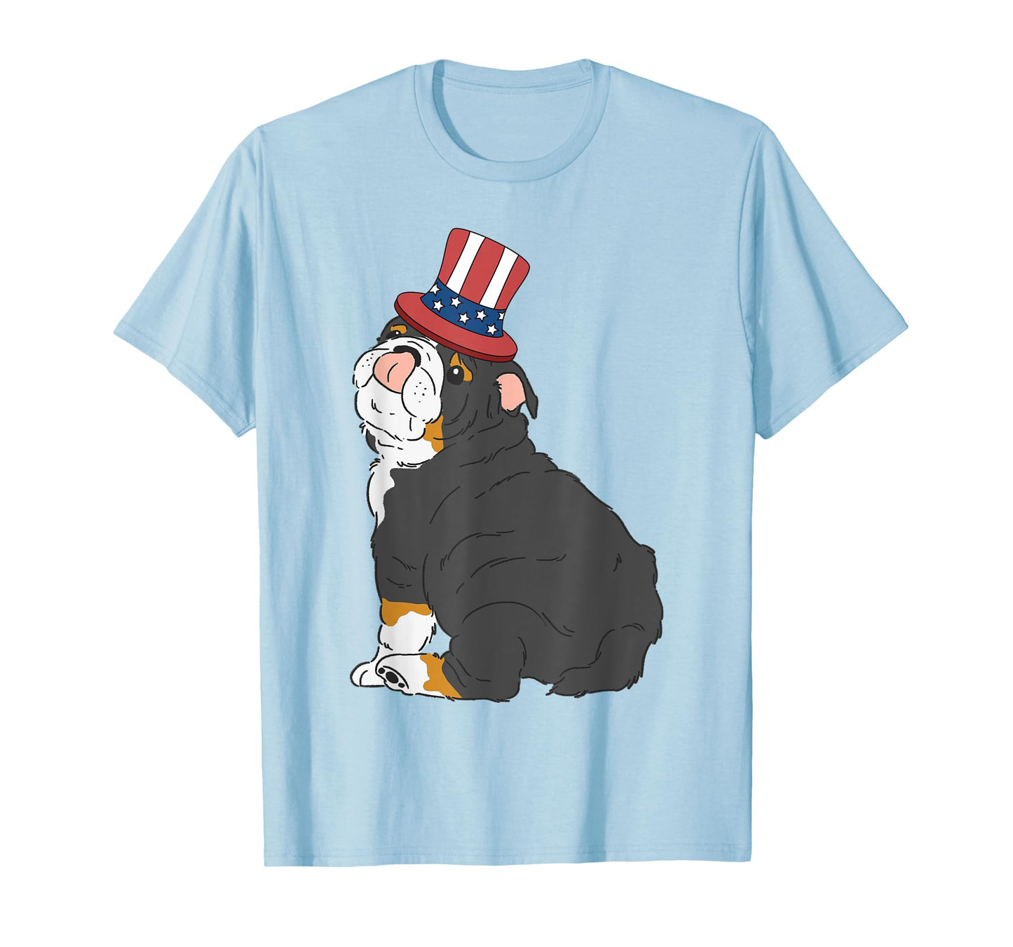 English Bulldog Dog 4th of July US American Flag Patriotic T-Shirt