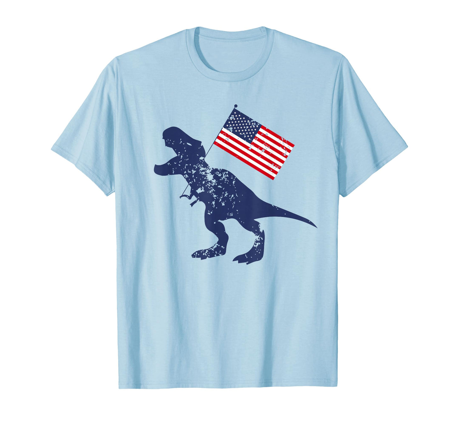 Awesome America American Dino Flag July 4th USA Dinosaur T-Shirt