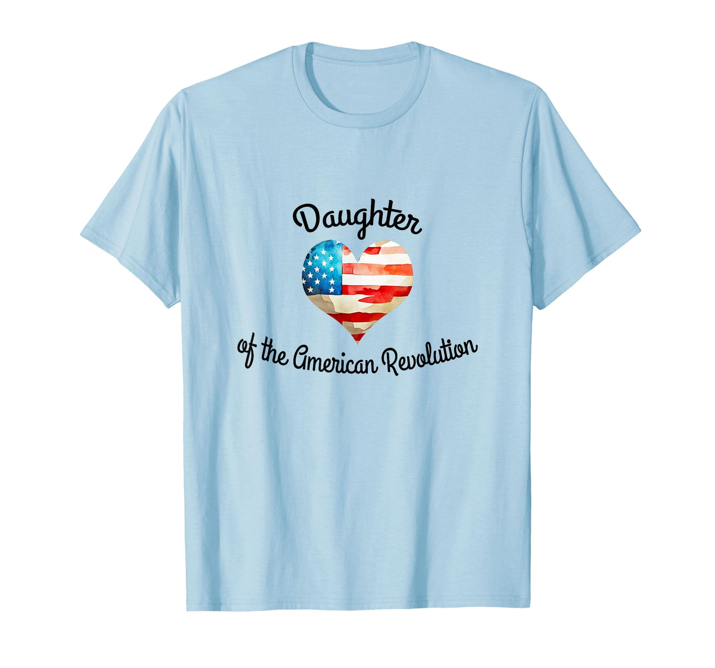 Daughters American Revolution DAR History USA Heart lineage T-Shirt