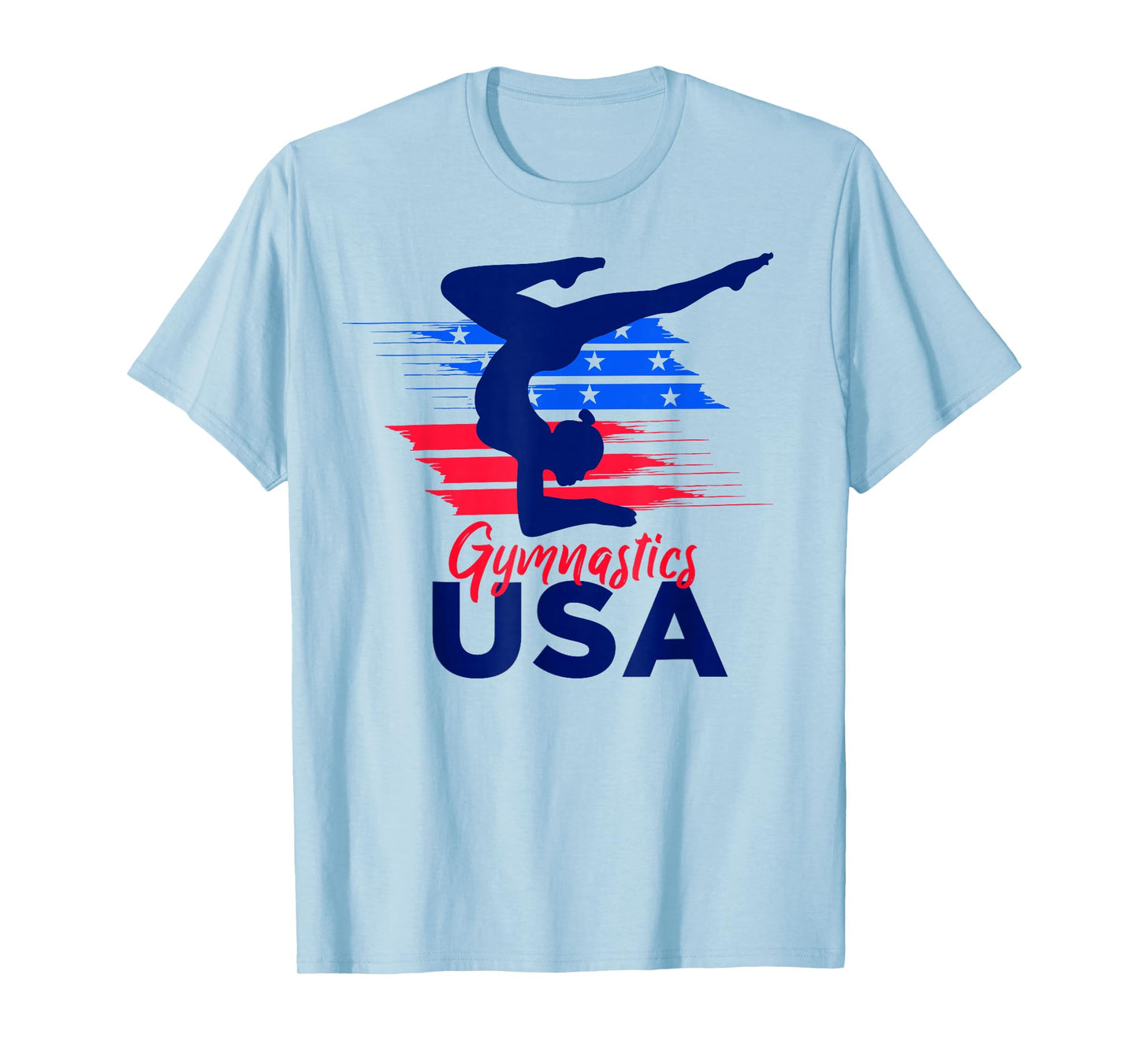USA Flag Gymnastics USA Support T-Shirt