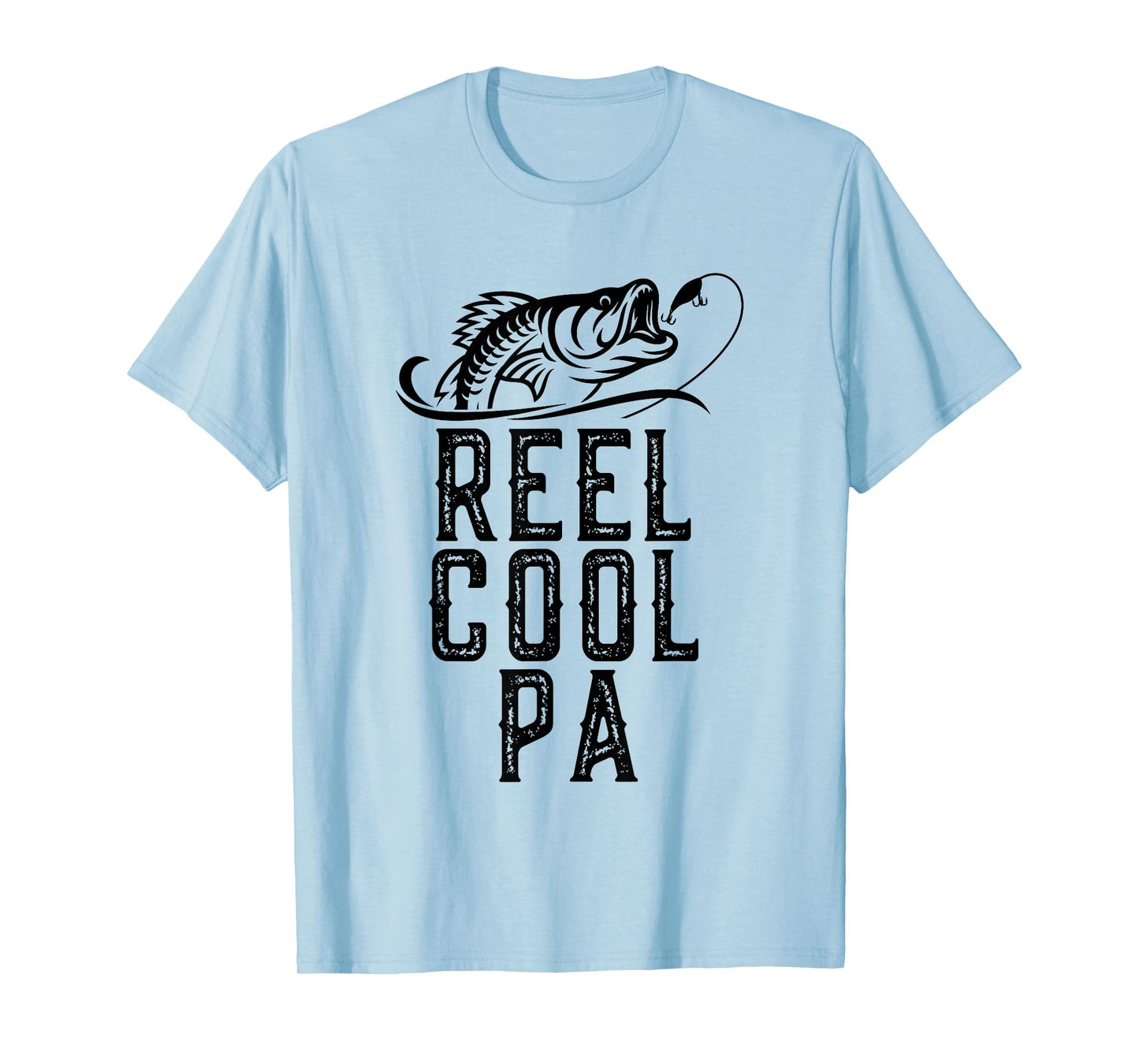 Reel Cool Pa Fishing Fisherman Funny Grandpa Retro T-Shirt