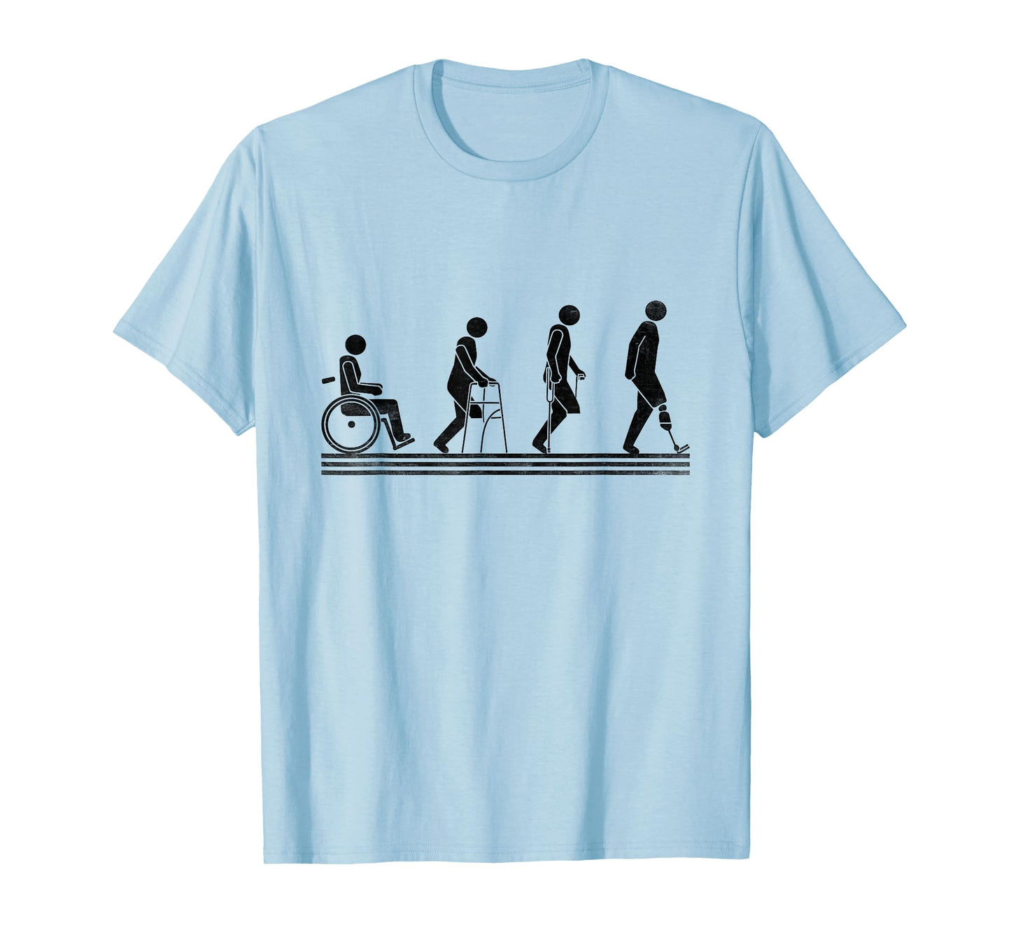 Amputee Wheelchair Prosthetic Leg Amputation Amputee T-Shirt