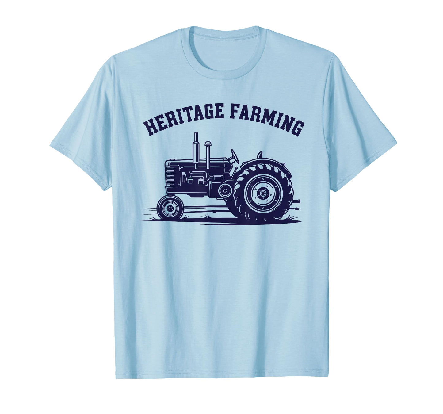 Classic Tractor Heritage Farming Logo Art T-Shirt