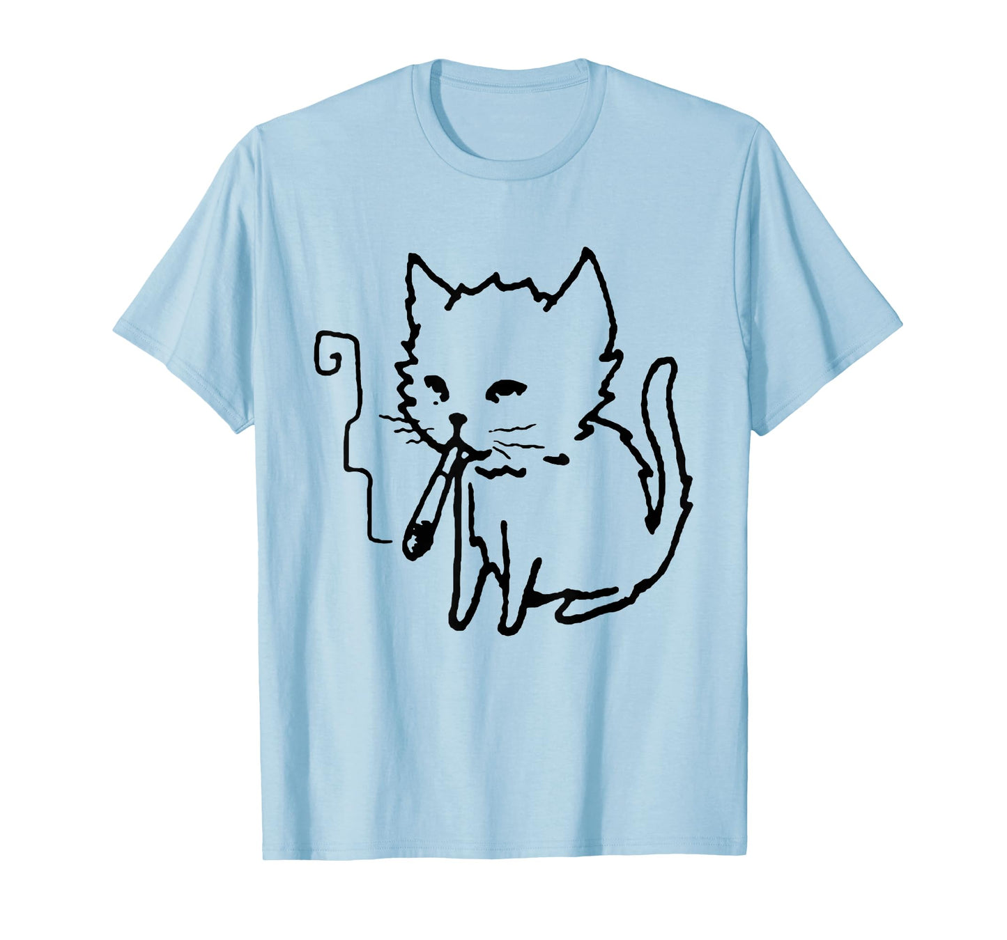 Y2K Cat Smoking Shirt Retro Vaporwave Kitty Tee T-Shirt