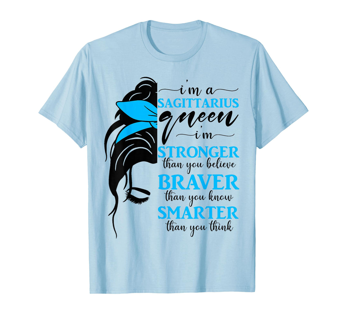Sagittarius Queen Zodiac Sign Women Girls Lady Birthday T-Shirt
