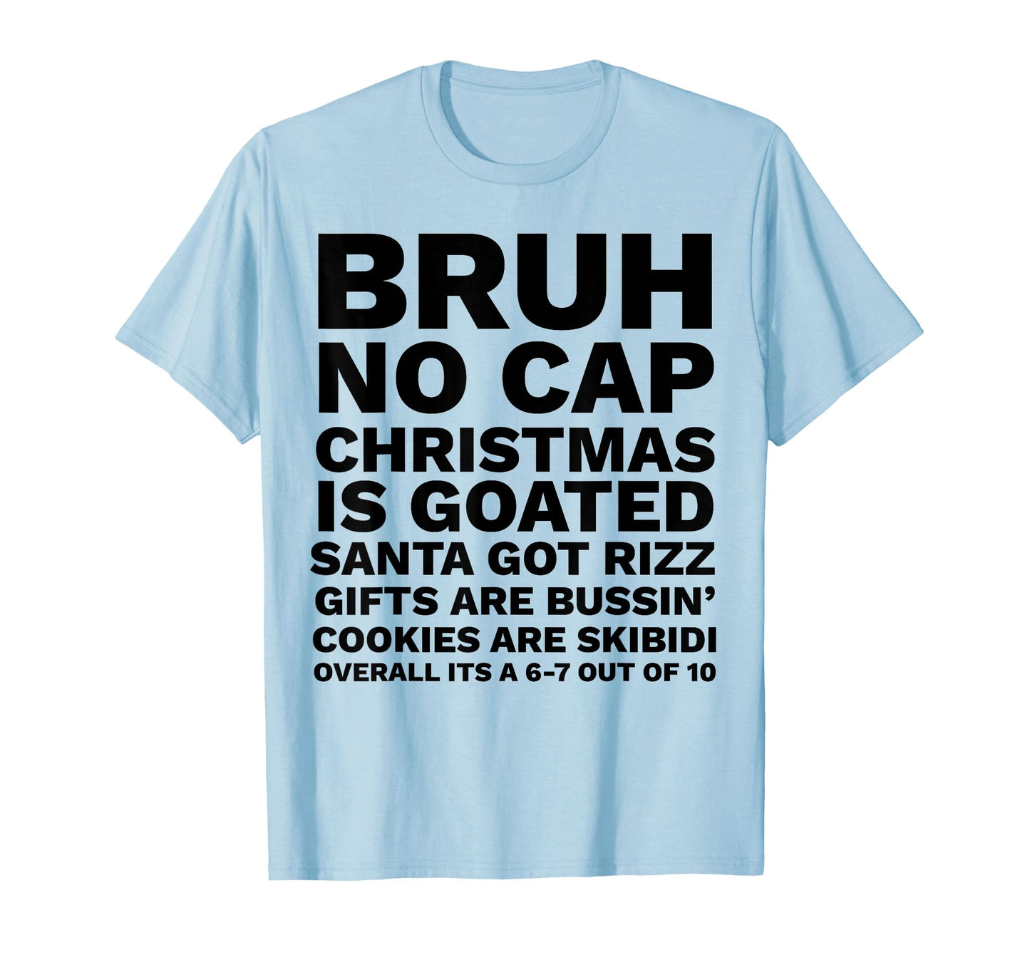 Funny Middle School Generation Alpha Gen A Slang Christmas T-Shirt