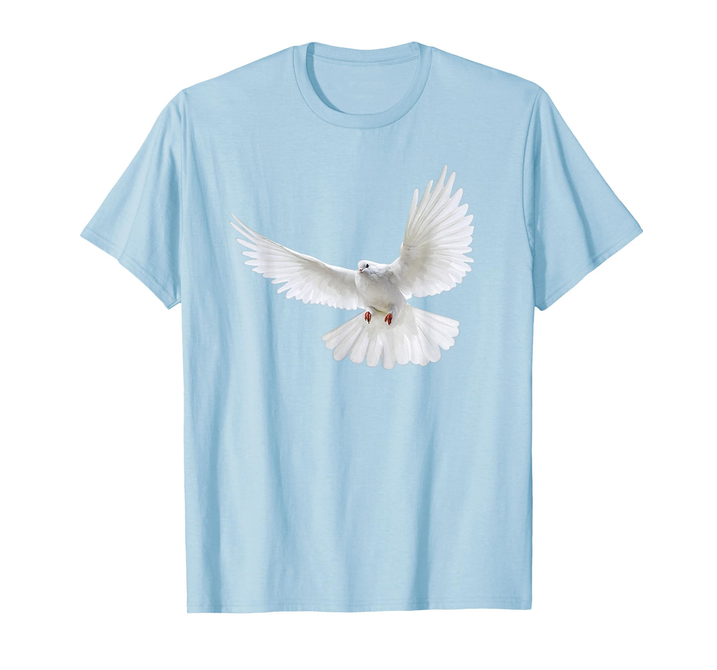 Beautiful Flying Peaceful White Dove Photo Silhouette T-Shirt