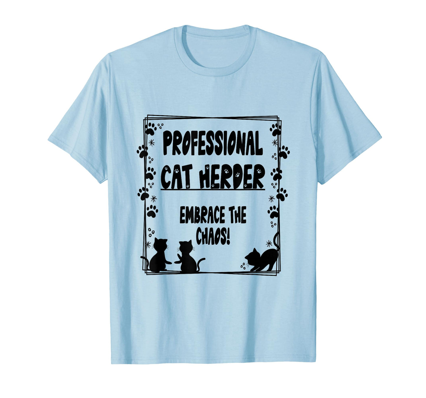 Professional Cat Herder Employee Managemen Graphic Design T-Shirt