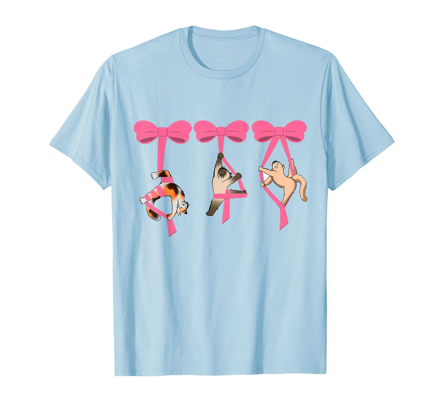 Aerialist Aerial Silk Dancer Cat Lover Dancing Aerial Silk T-Shirt