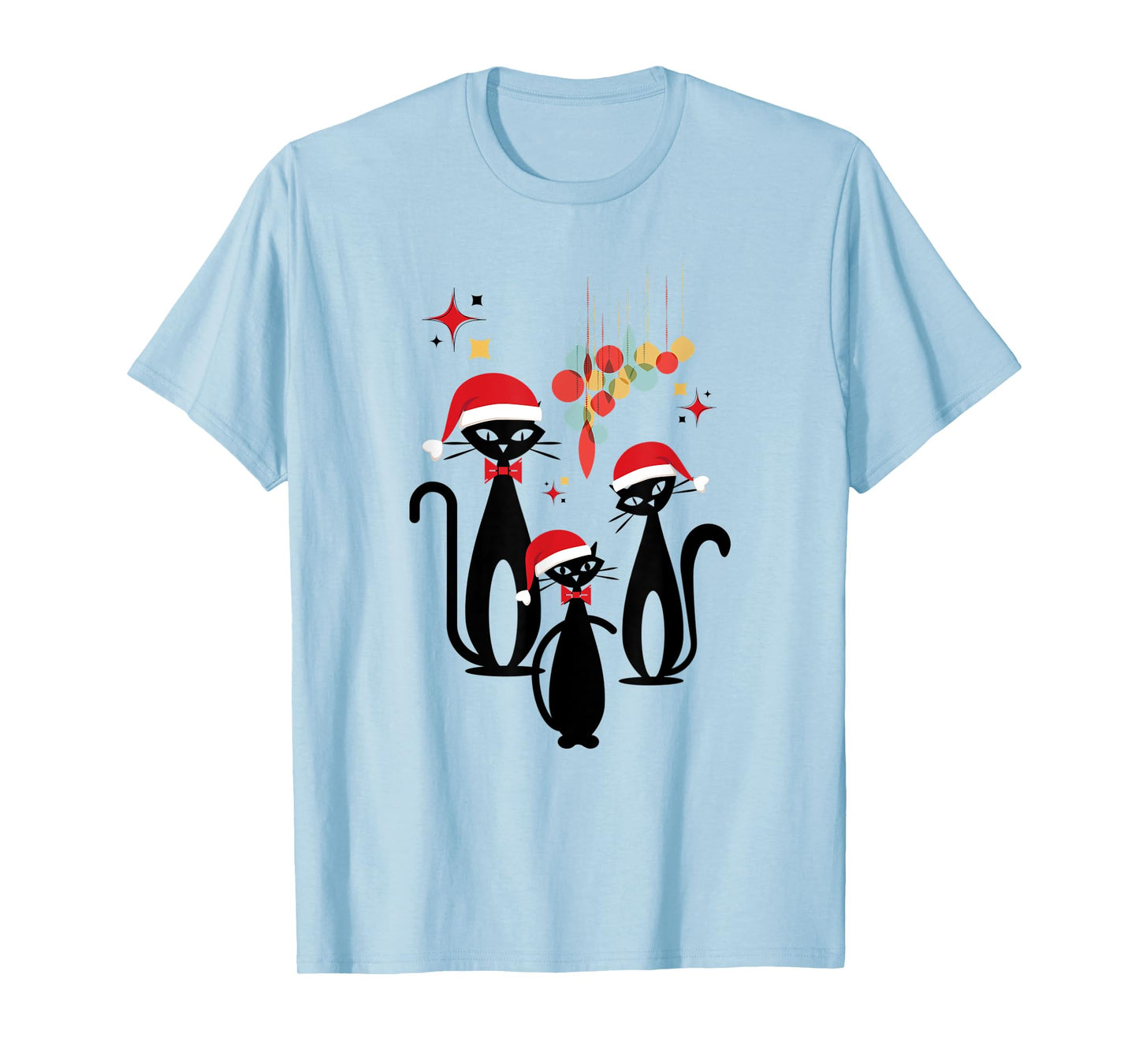 FUNNY CHRISTMAS RETRO MID CENTURY MODERN CAT COOL WOMEN'S T-Shirt