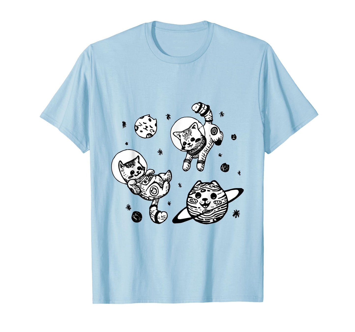 Kitty Cats Flying in Space - Kittens T-Shirt T-Shirt